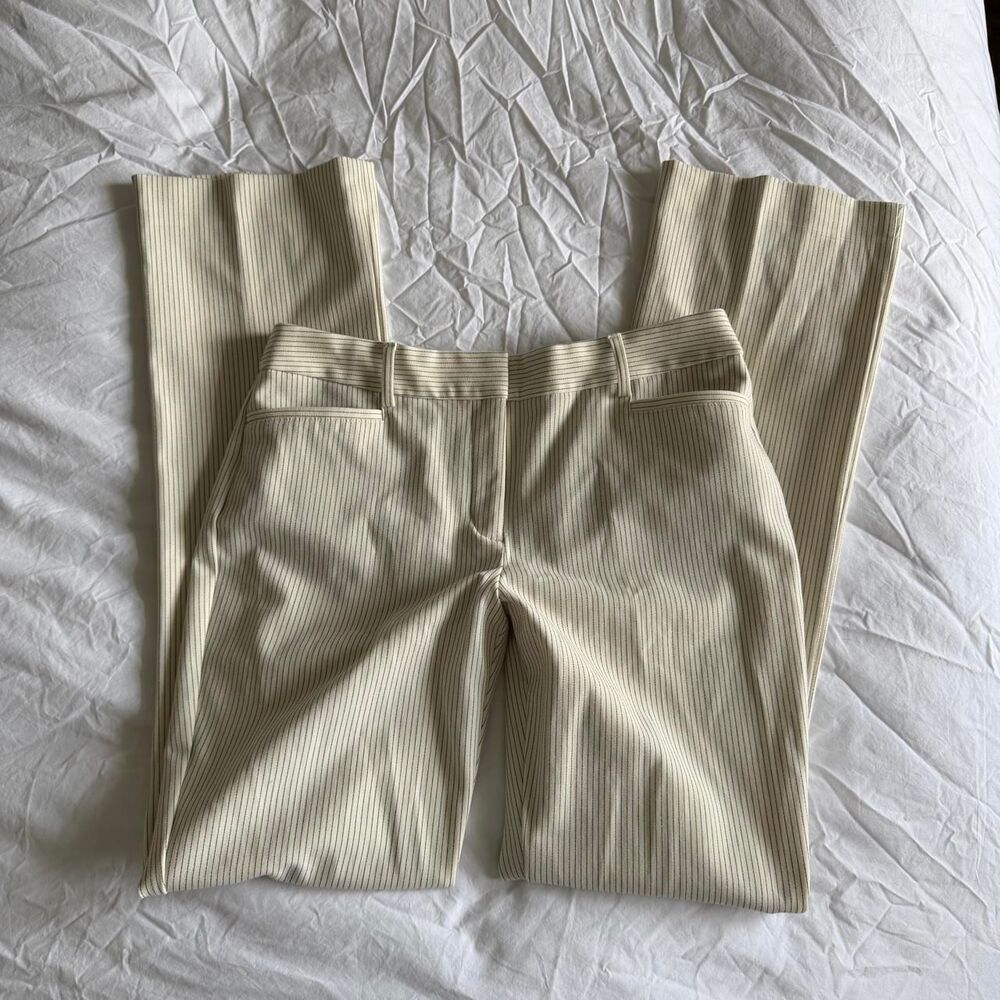 Express Women's Cream and White Trousers